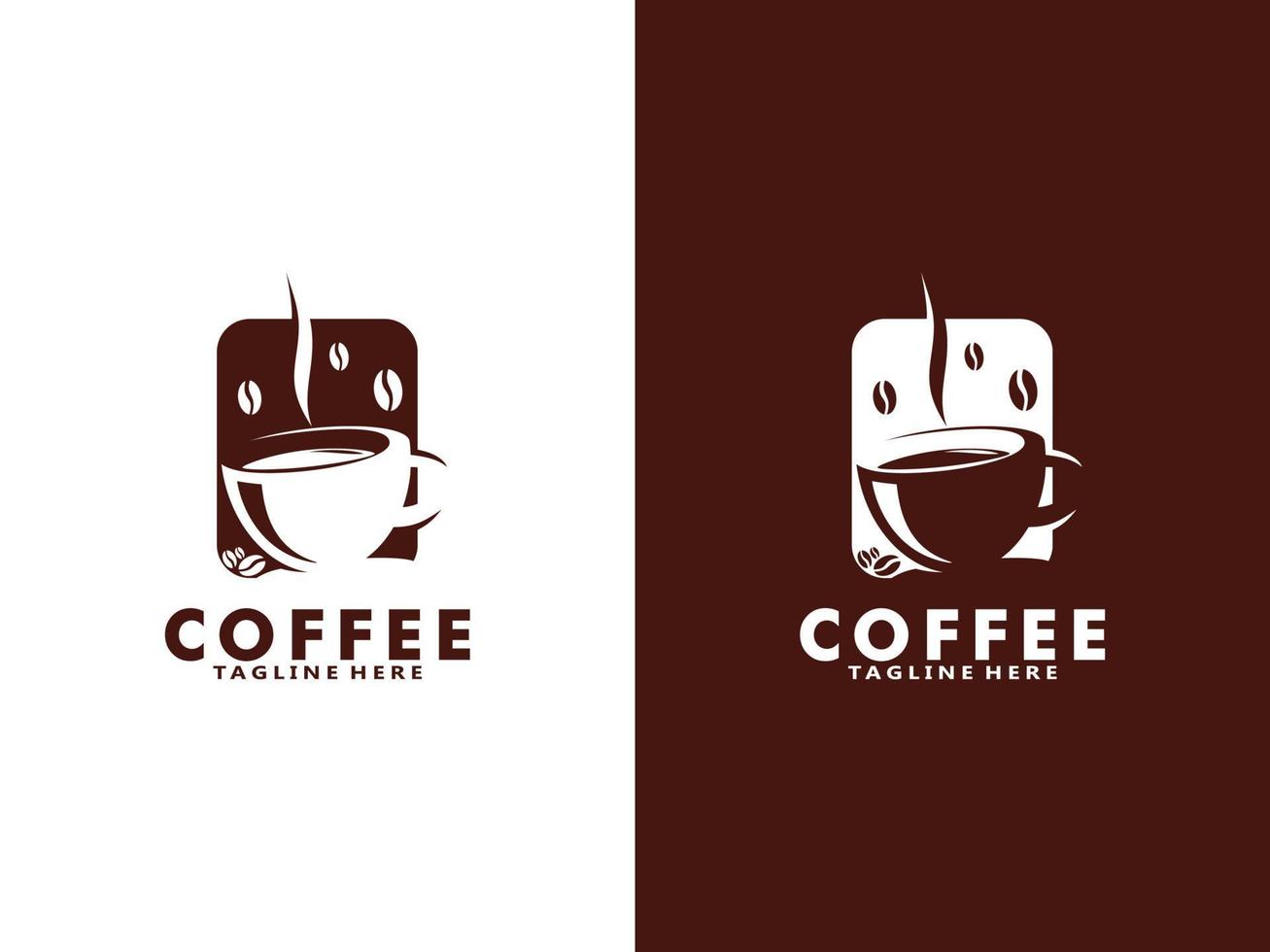 Coffee logo design template, Vector coffee logo for coffee shop and any business related to coffee.