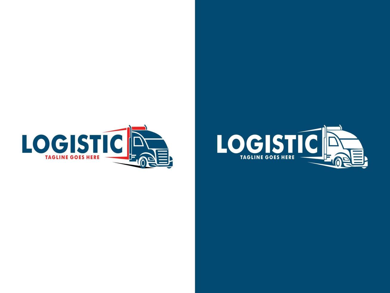 Truck logo design vector. Truck cargo, logistic, delivery logo template vector
