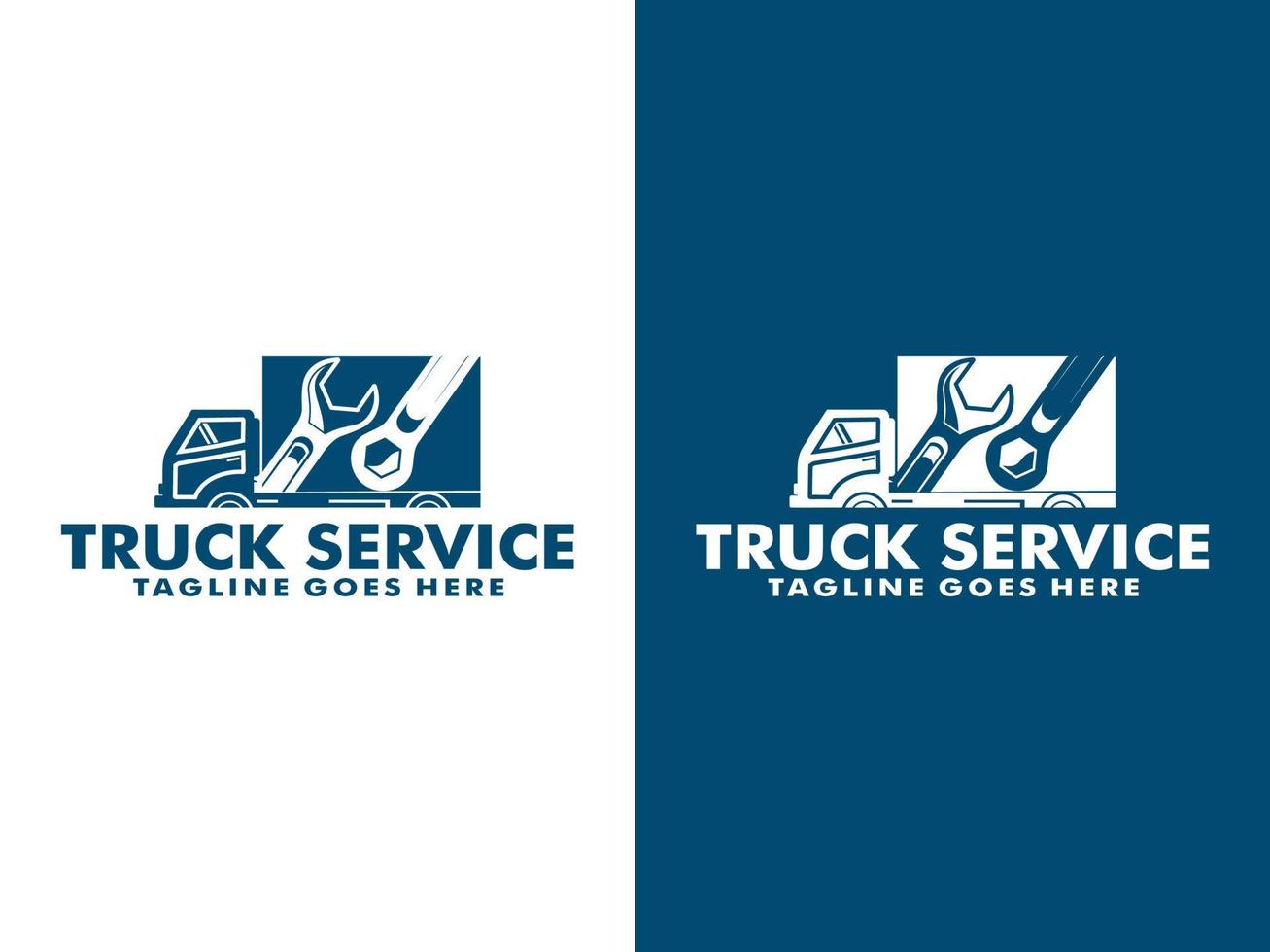 truck service logo vector , clean truck logo design