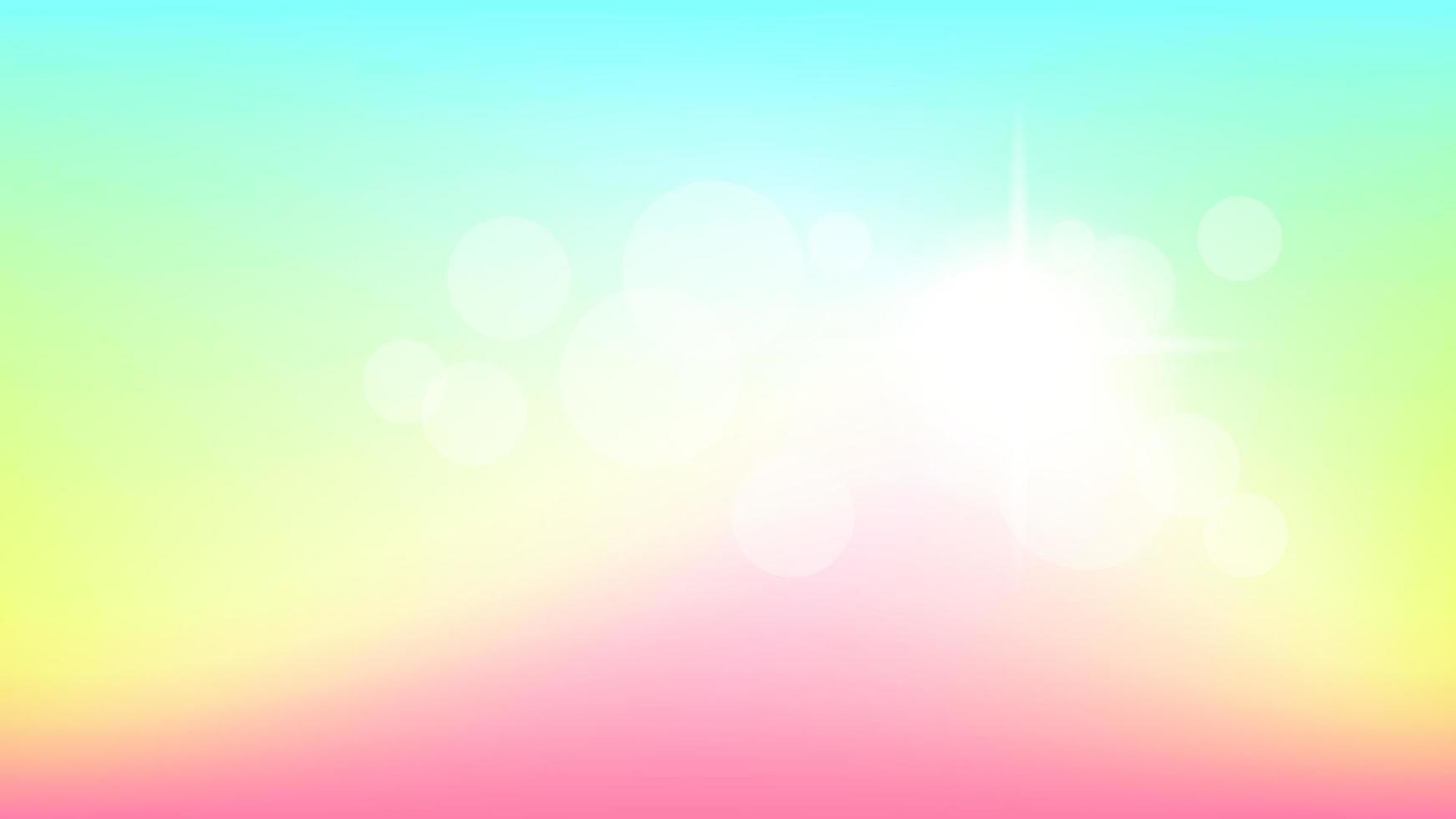 Bokeh abstract background mesh gradients with lights vector illustration.