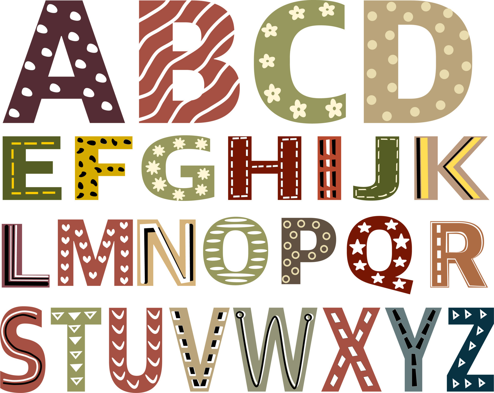 Capital Letters Printable