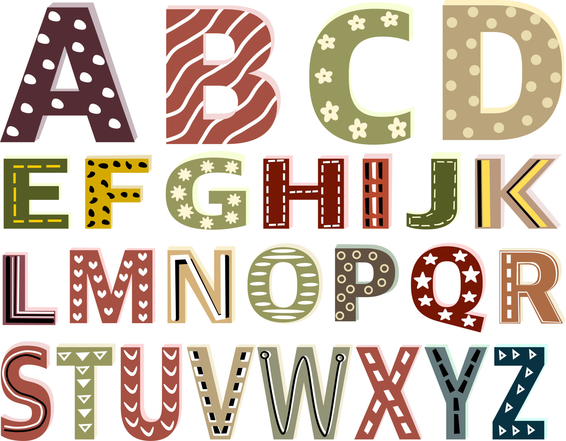 Cute Alphabet Letters Designs