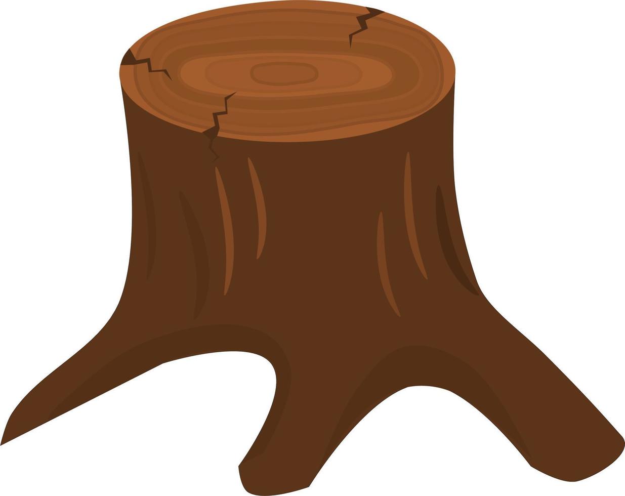 tree stump. vector illustration.