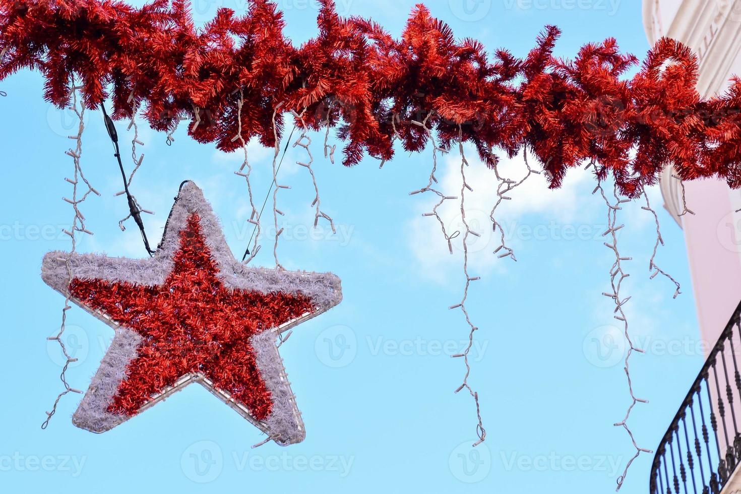 Colourful Christmas decorations photo