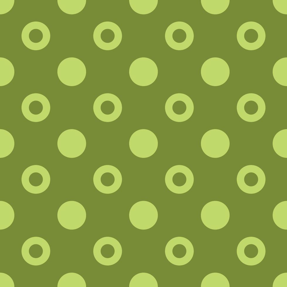 ligero verde círculos en verde sin costura antecedentes. vector