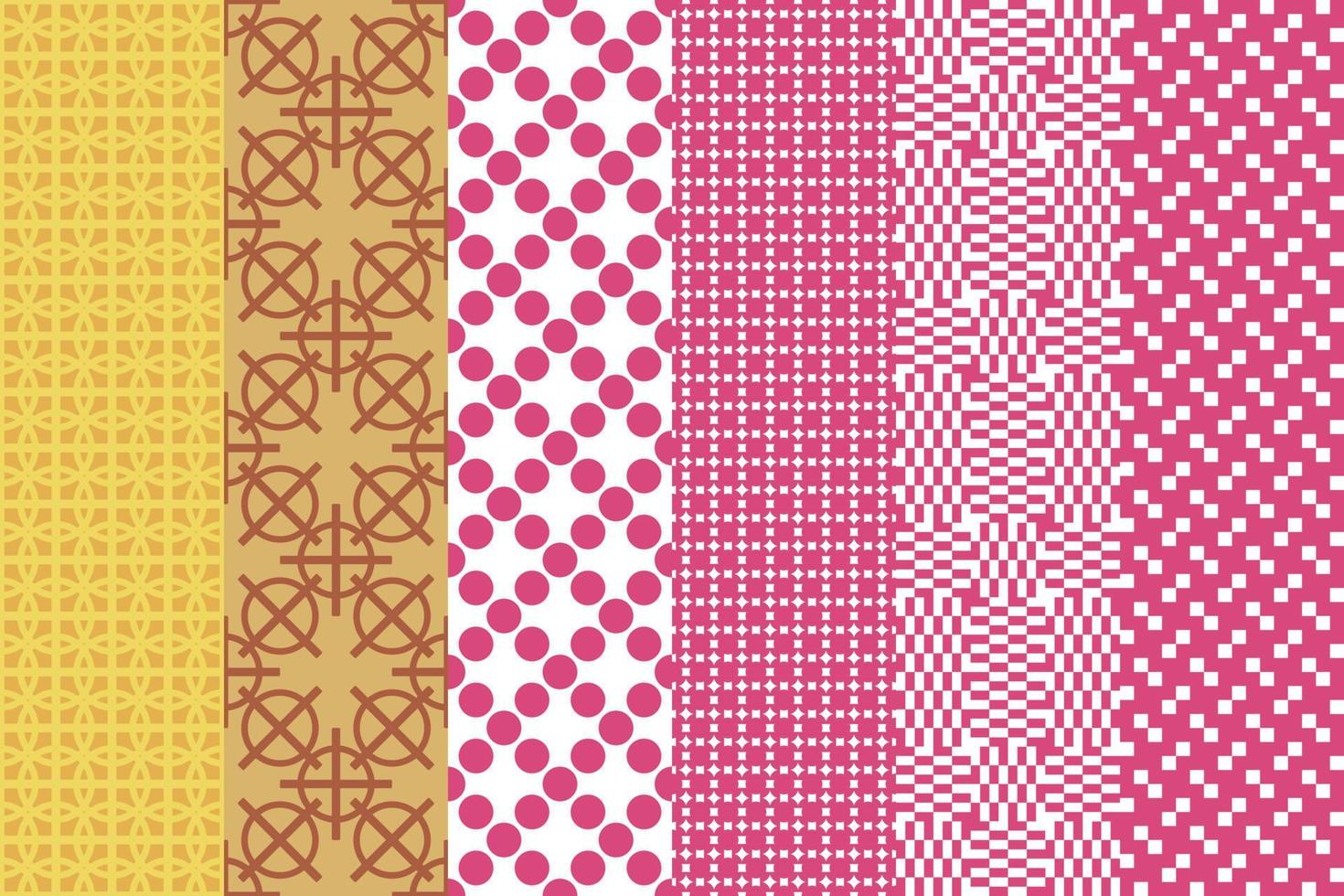 Modern set, seamless pattern for frame print design. Decorative element. vector