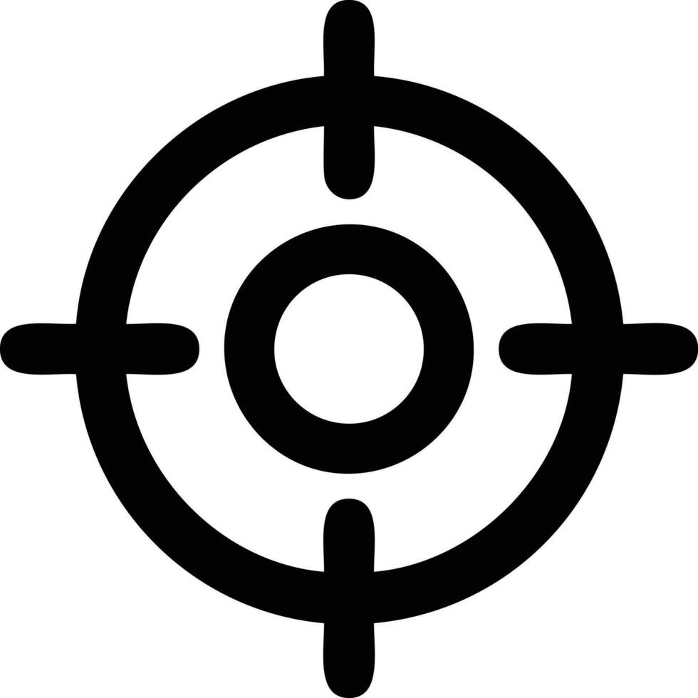 Target focus icon symbol design image, illustration of the success goal icon concept. EPS 10 vector