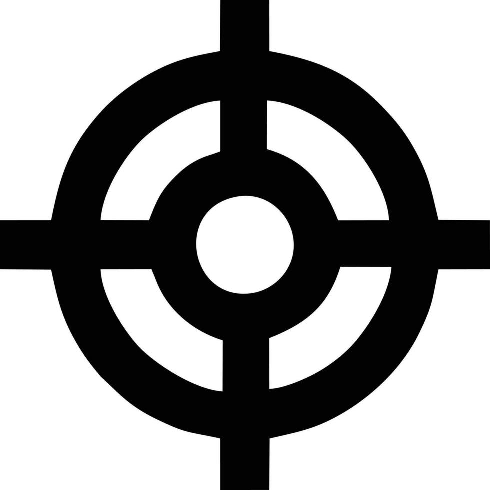 Target focus icon symbol design image, illustration of the success goal icon concept. EPS 10 vector