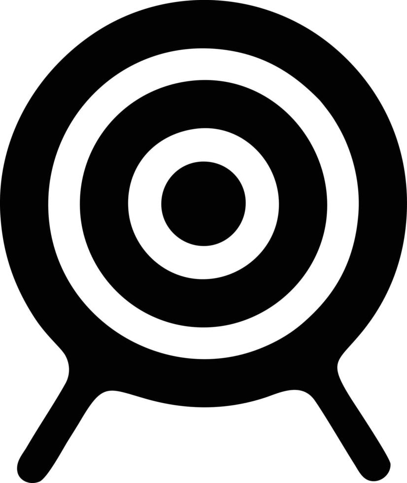 Target focus icon symbol design image, illustration of the success goal icon concept. EPS 10 vector