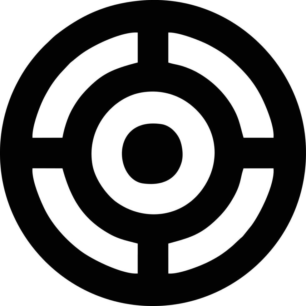 Target focus icon symbol design image, illustration of the success goal icon concept. EPS 10 vector