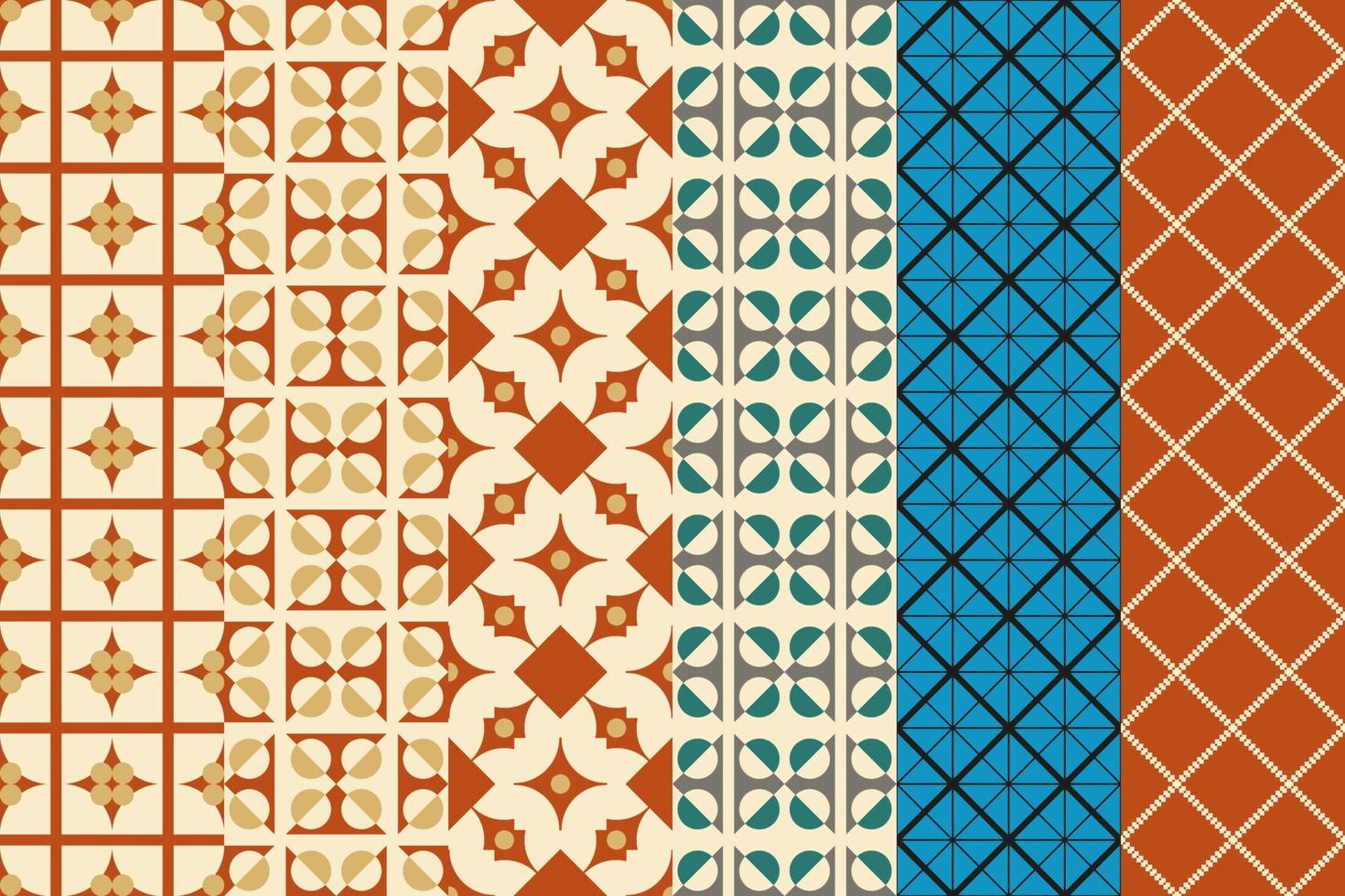 sin costura conjunto de modelo. ornamental fondo de pantalla. moderno diseño, digital papel. vector resumen obra de arte