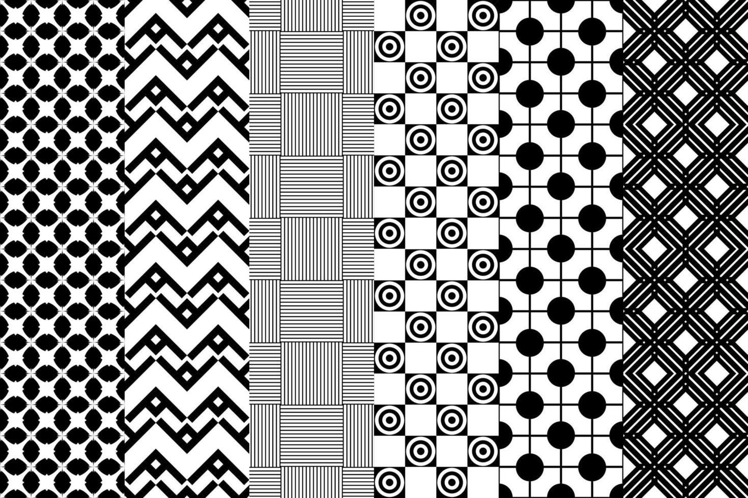 Geometric pattern with monochrome elements, vector abstract background.