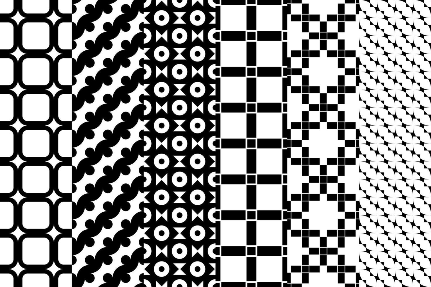 Black pattern white background, great set design for any purposes. Seamless vector texture.