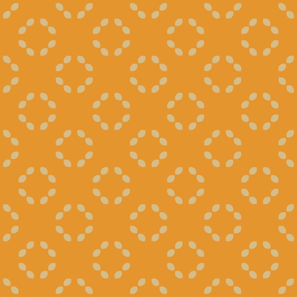 Light cream pattern on yellow seamless background. vector