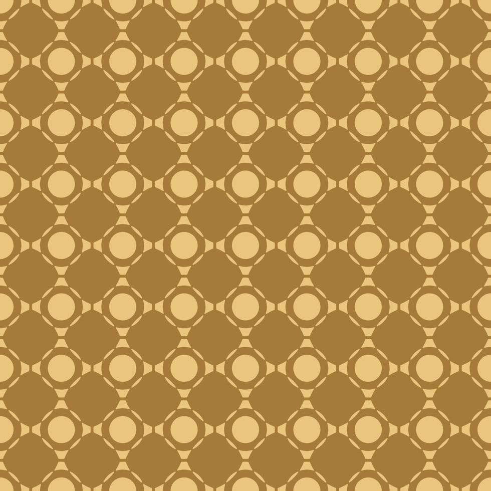 Yellow pattern on dark orange seamless backdrop. vector