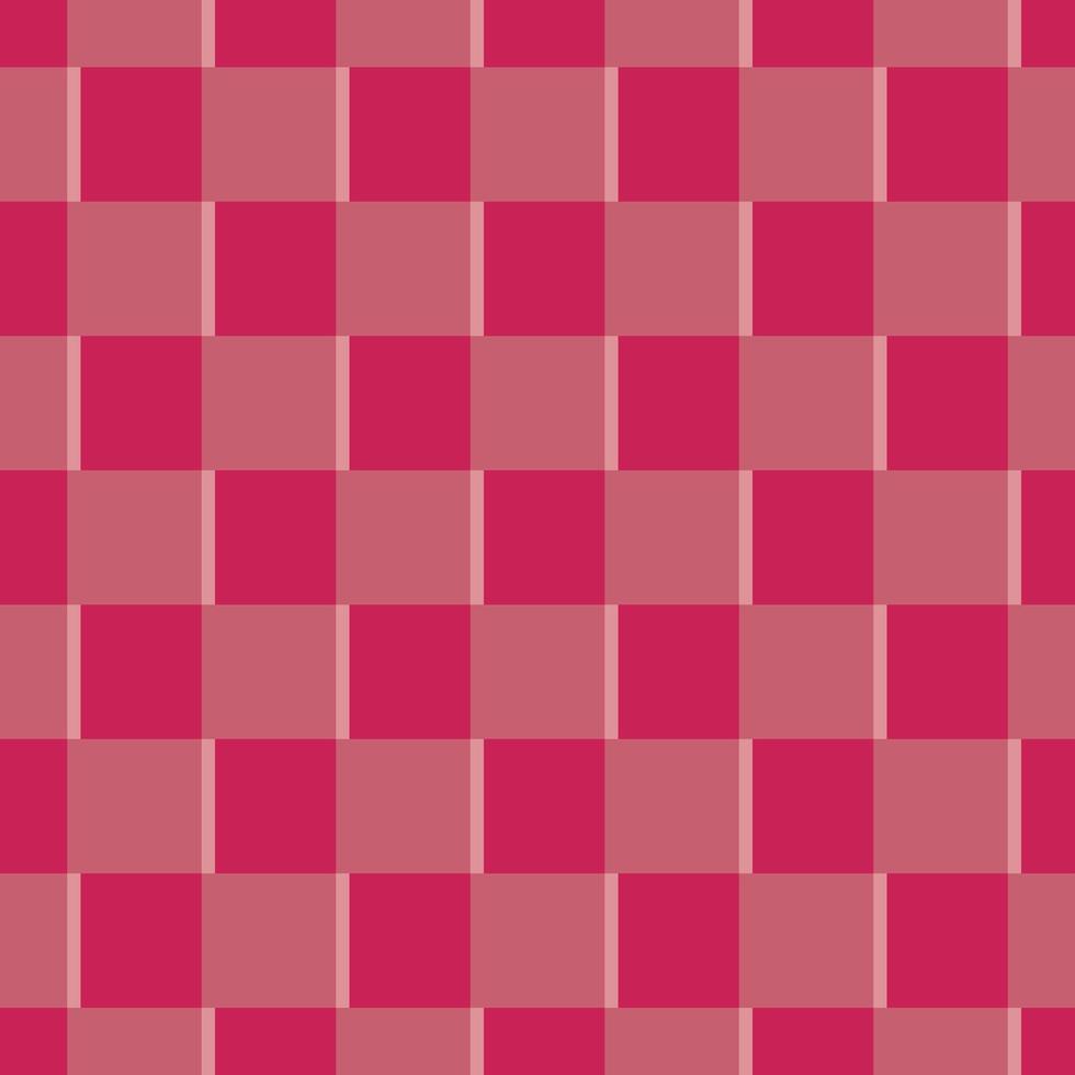 Pink squares on red seamless background. vector