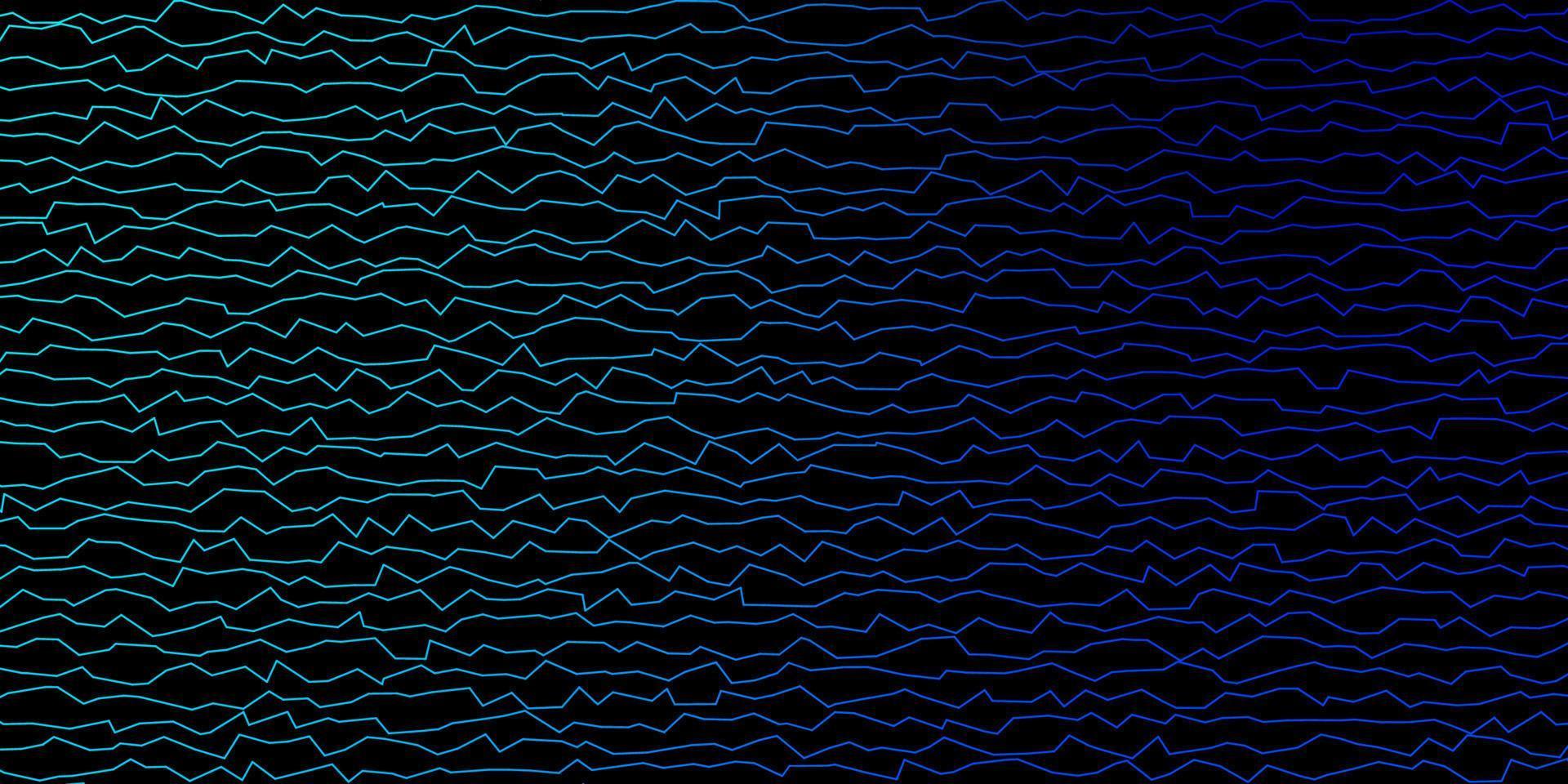 Dark BLUE vector background with bent lines.