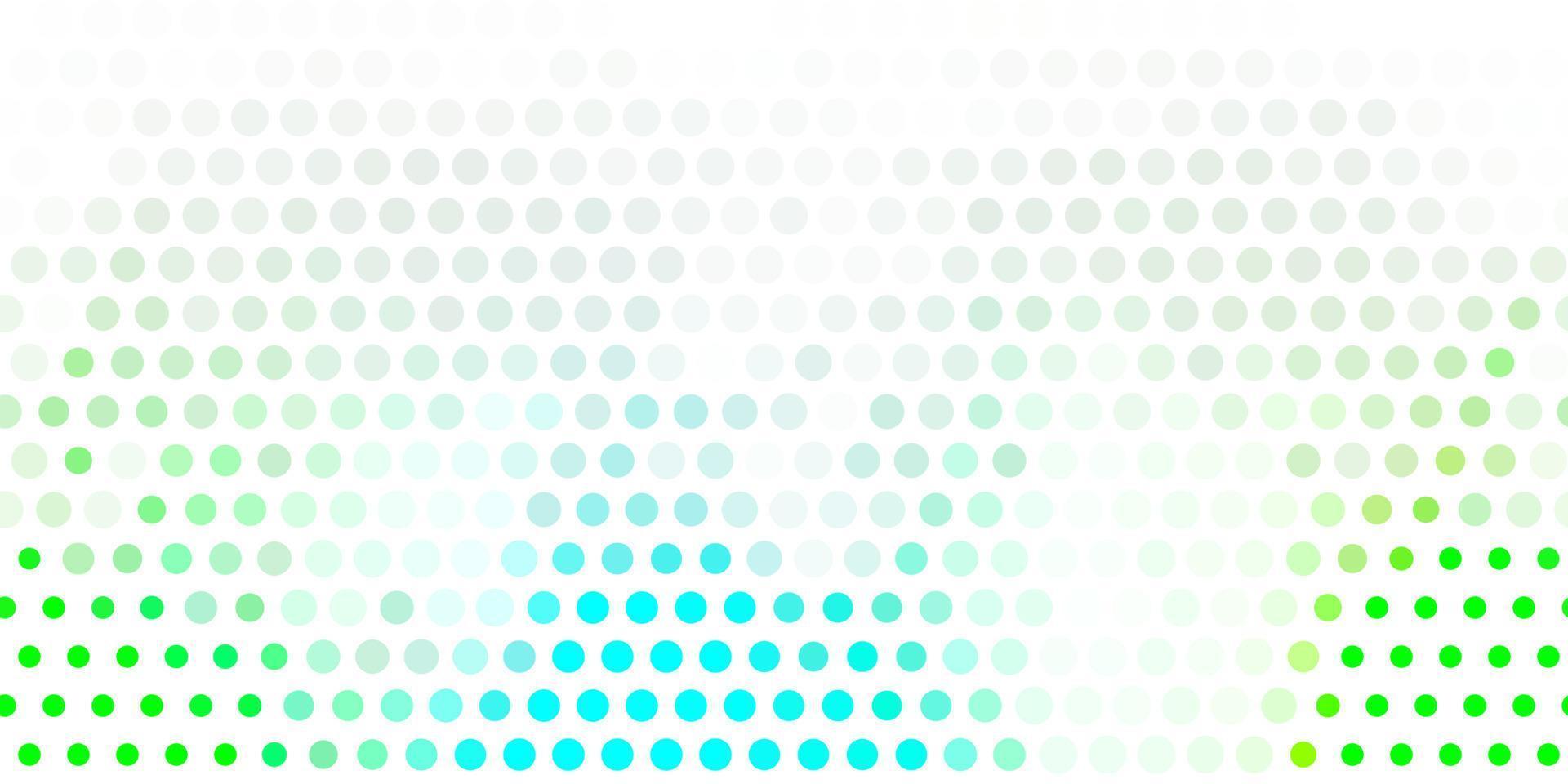 Light green vector background with bubbles.
