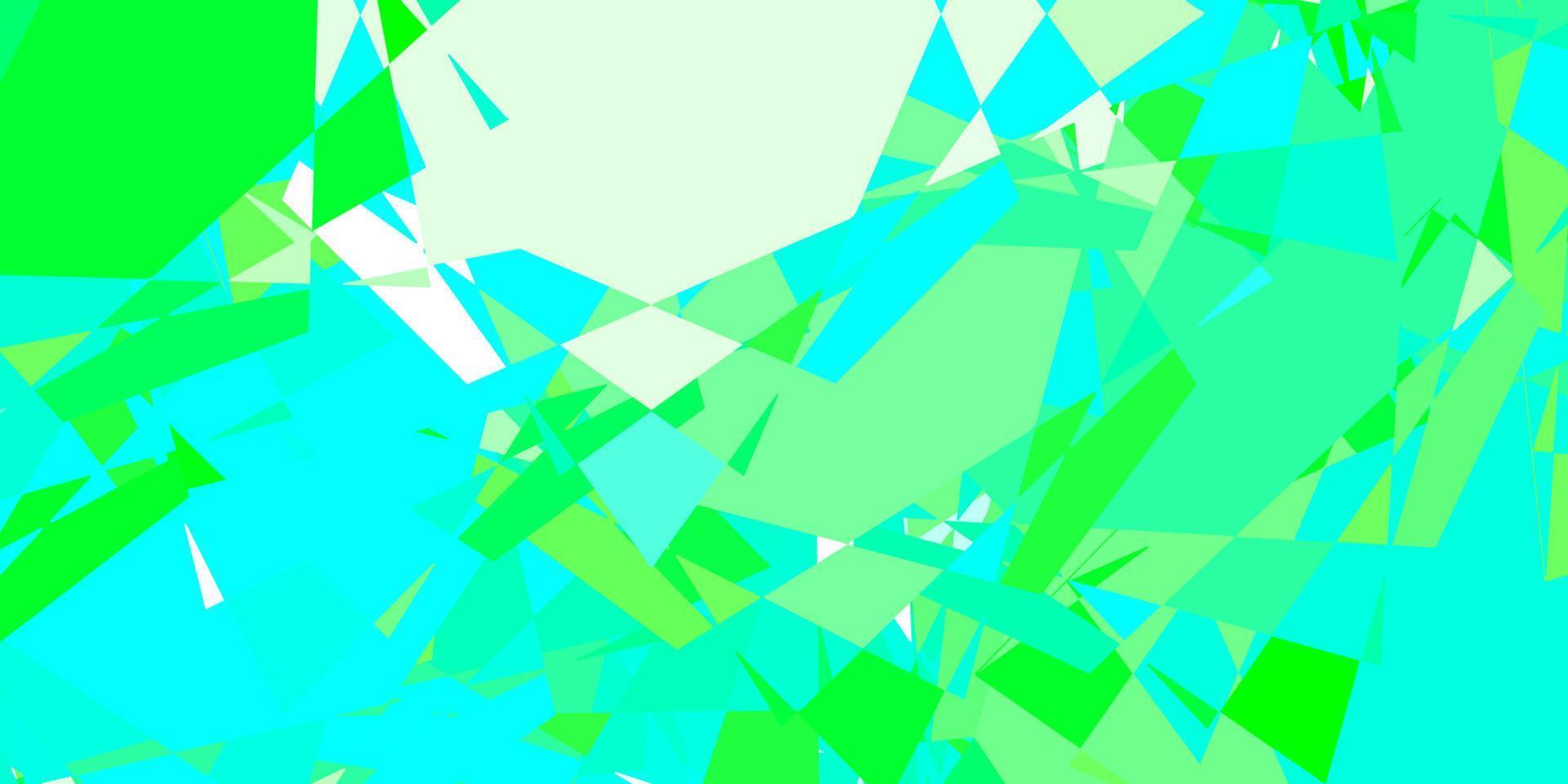 Light Green vector backdrop with triangles, lines.