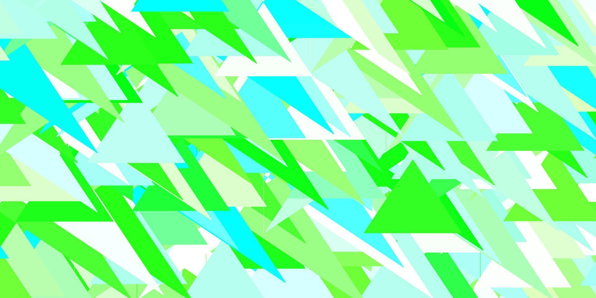 Light green vector backdrop with triangles, lines.