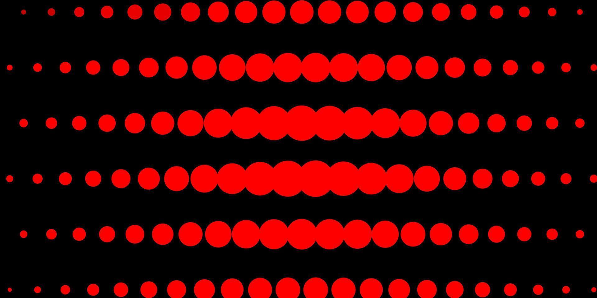 Light Red vector pattern with circles.