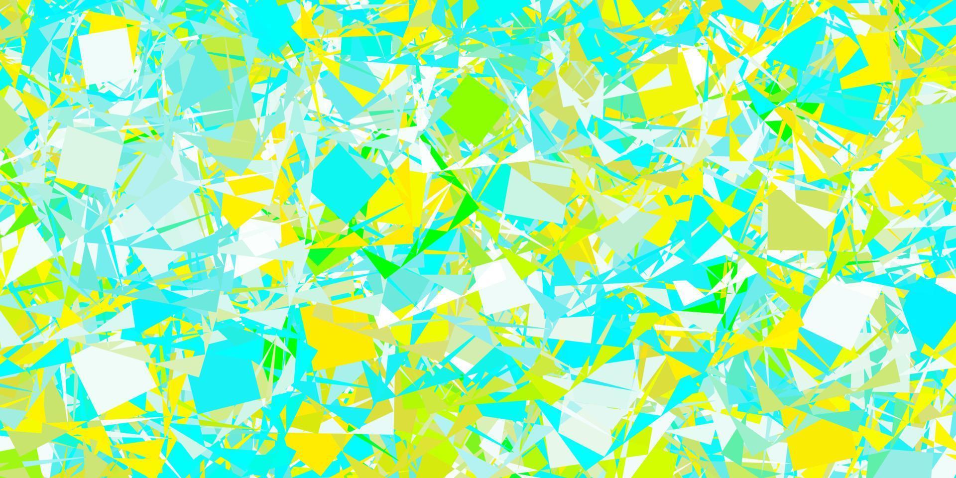 Light Blue, Yellow vector texture with random triangles.