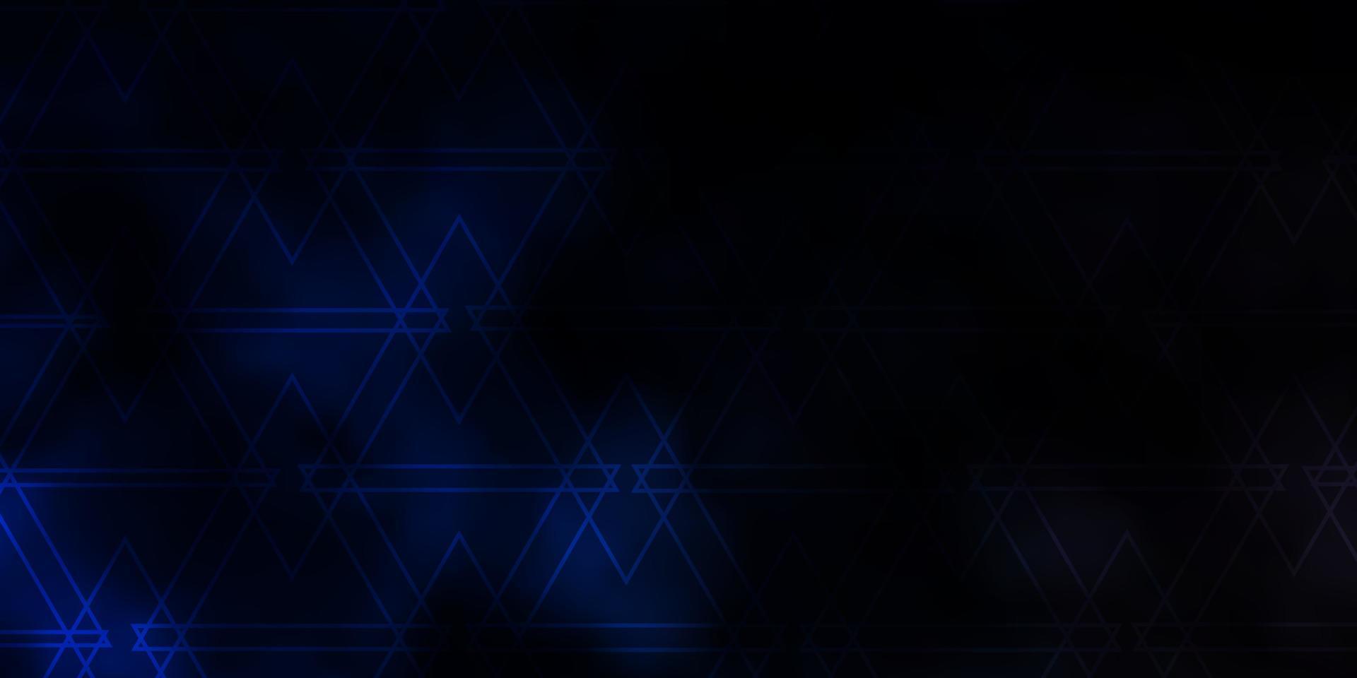 Dark BLUE vector background with polygonal style.