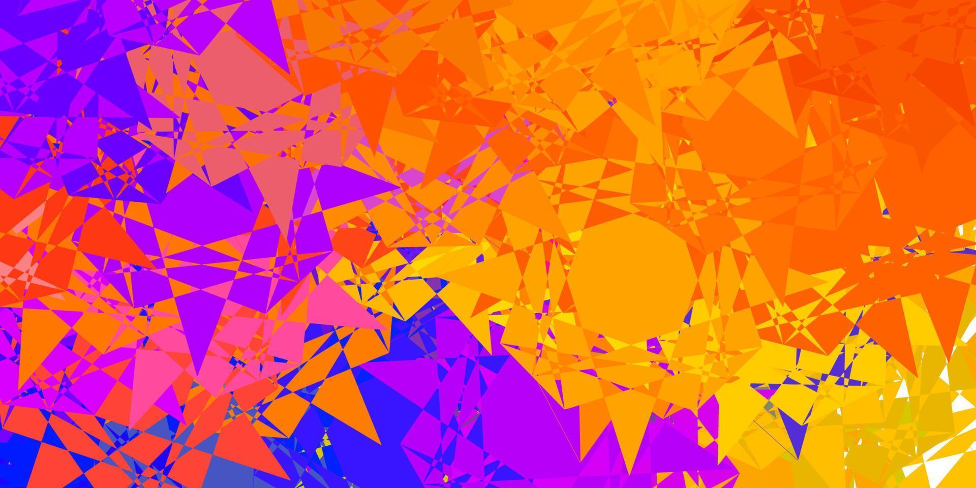 Light Blue, Yellow vector texture with random triangles.