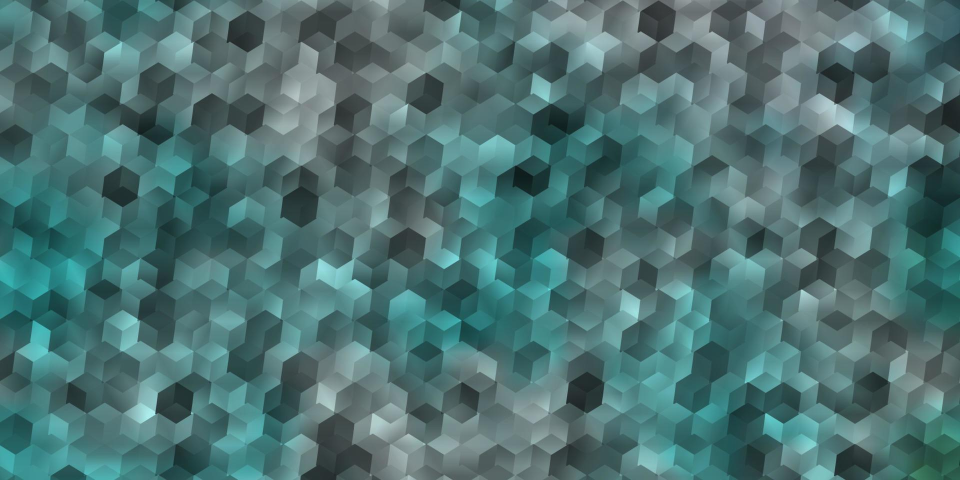 Dark BLUE vector backdrop with hexagons.