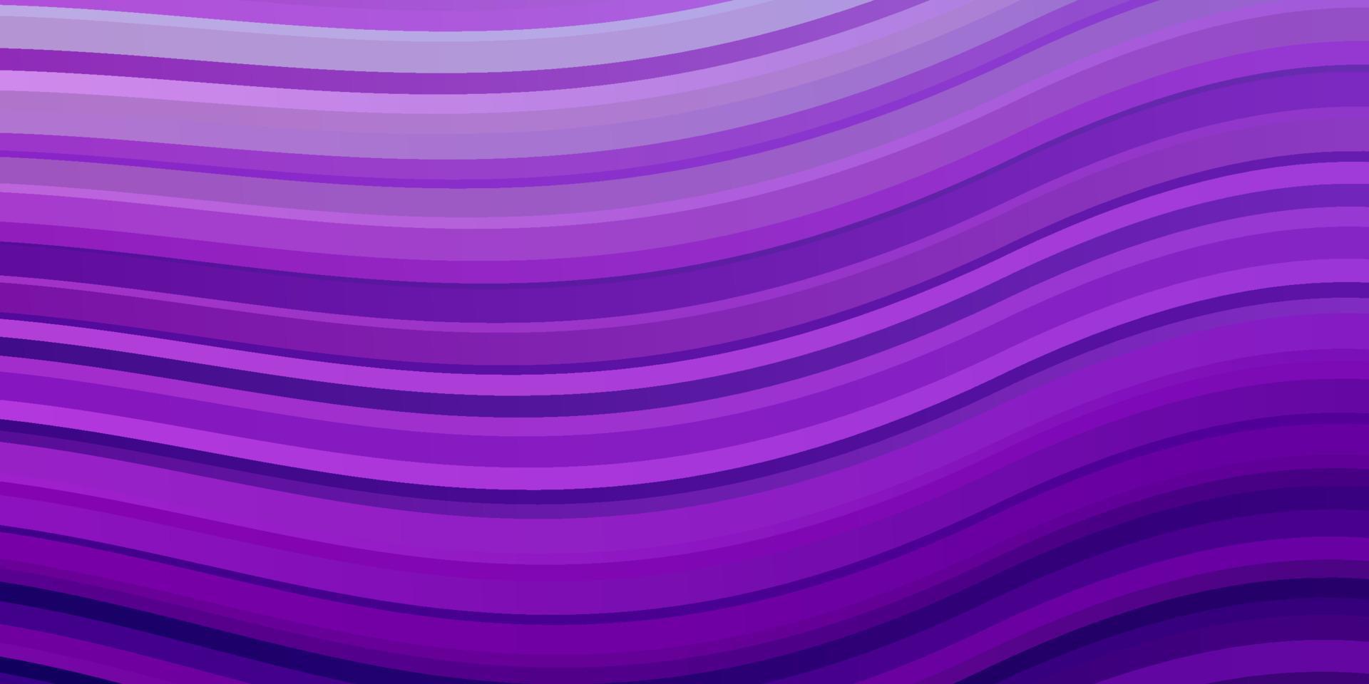 Light Purple vector pattern with curved lines.