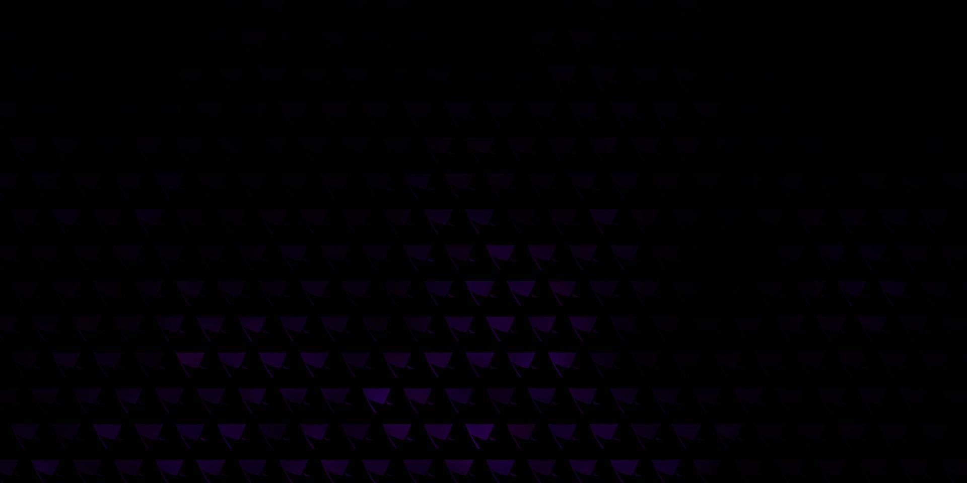 Dark Purple vector background with polygonal style.