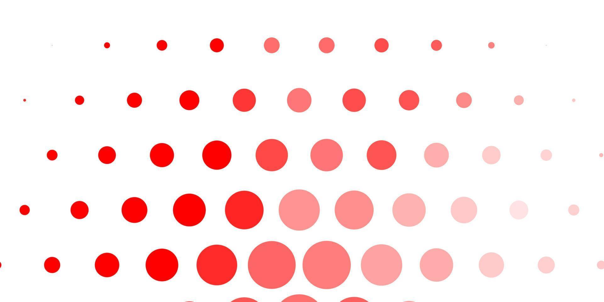 Light Red vector template with circles.