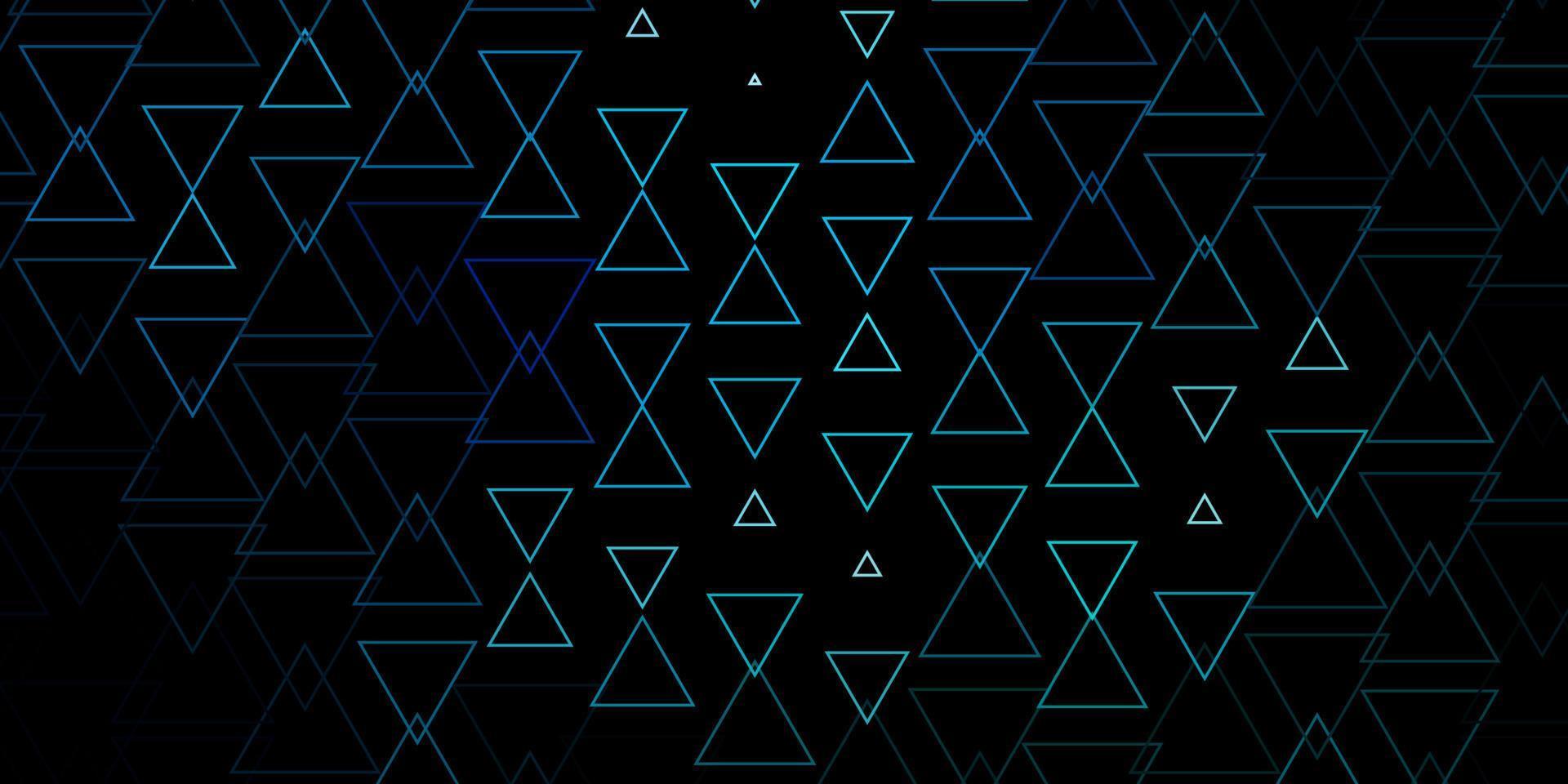 Dark BLUE vector pattern with polygonal style.