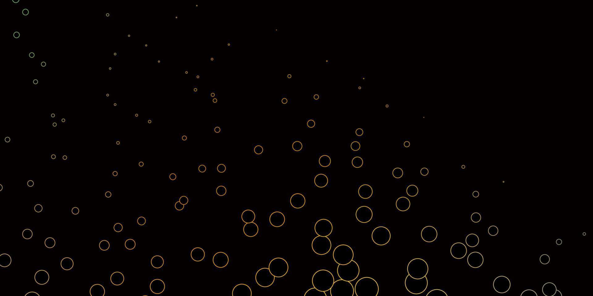 Dark Yellow vector texture with disks.