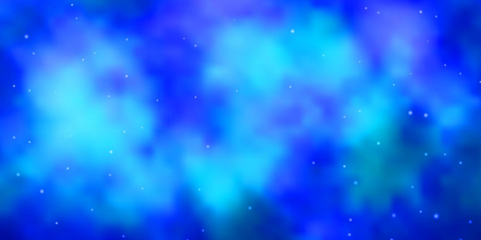 Light BLUE vector background with colorful stars.