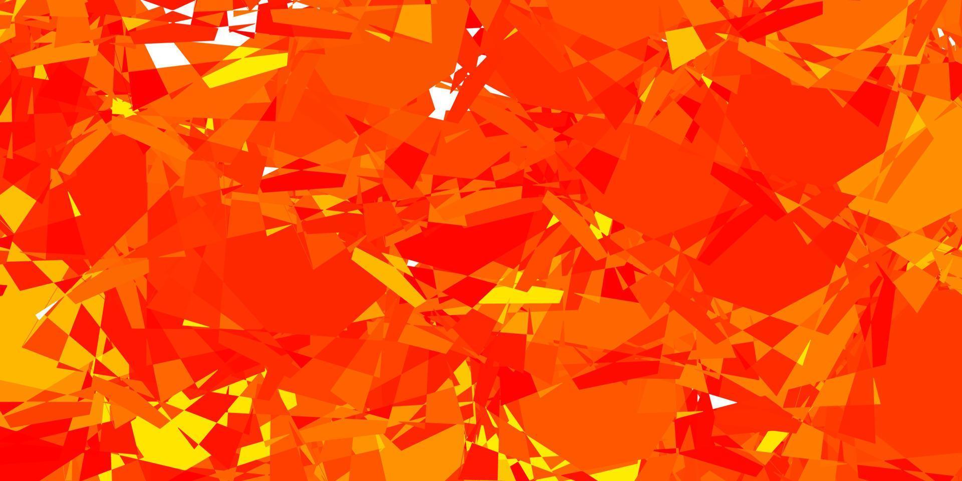 Light Orange vector background with polygonal forms.