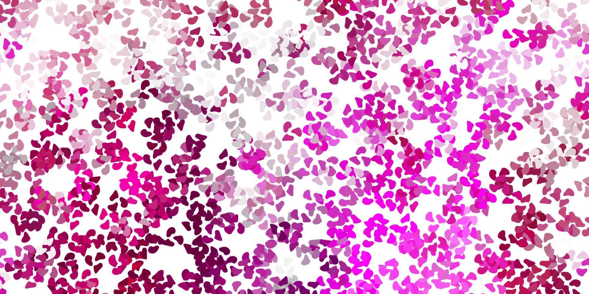 Light pink vector pattern with abstract shapes.