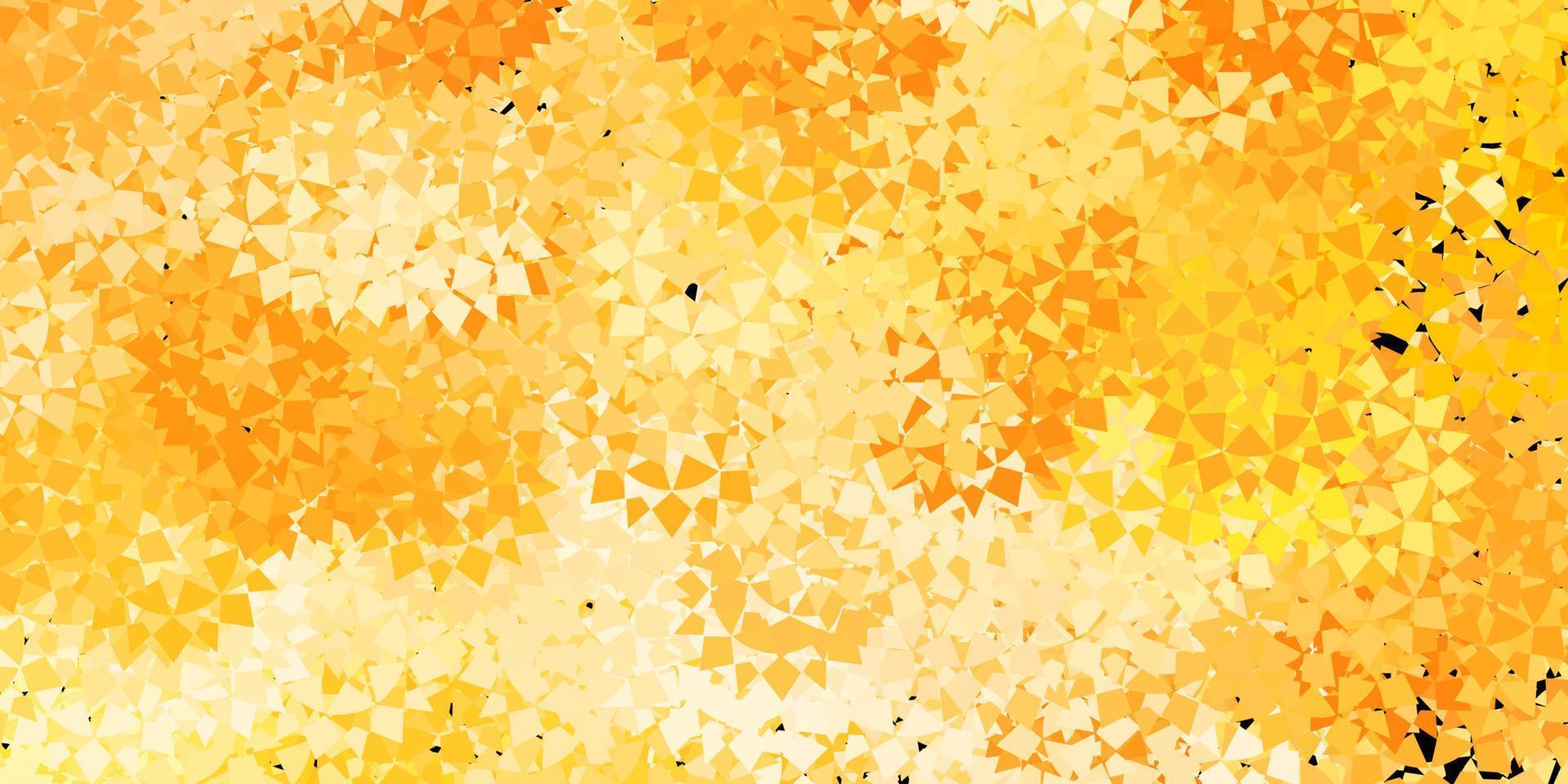 Light orange vector background with polygonal forms.
