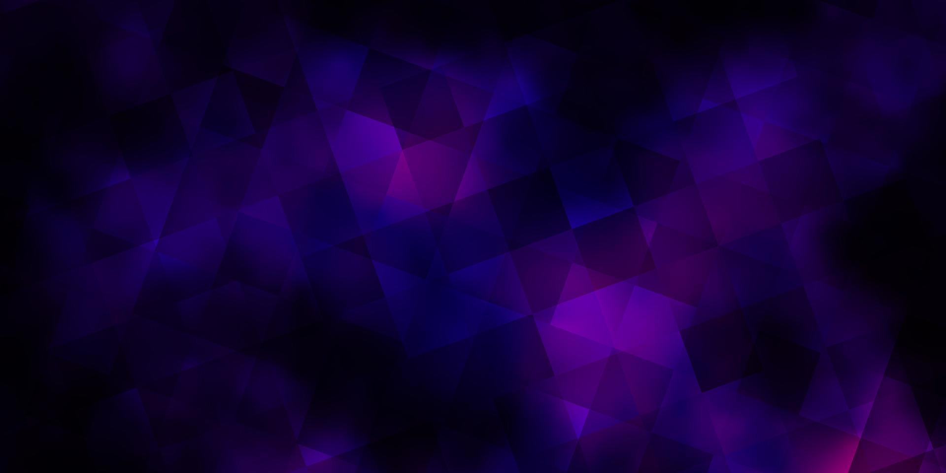 Dark Purple, Pink vector template with crystals, squares.