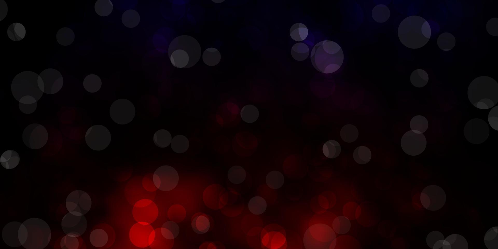 Dark Red vector backdrop with dots.