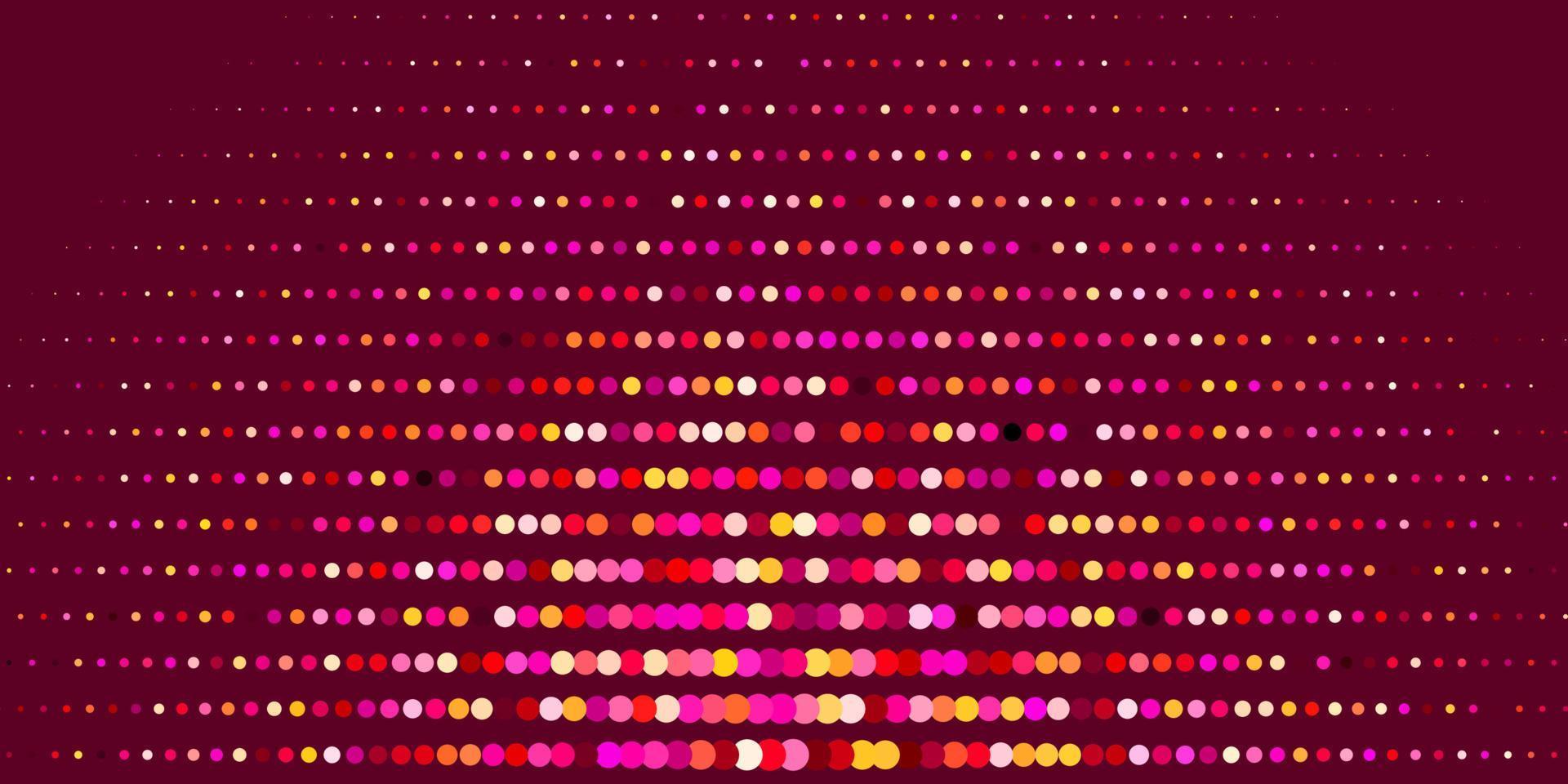 diseño vectorial de color rosa oscuro, amarillo con formas circulares. vector