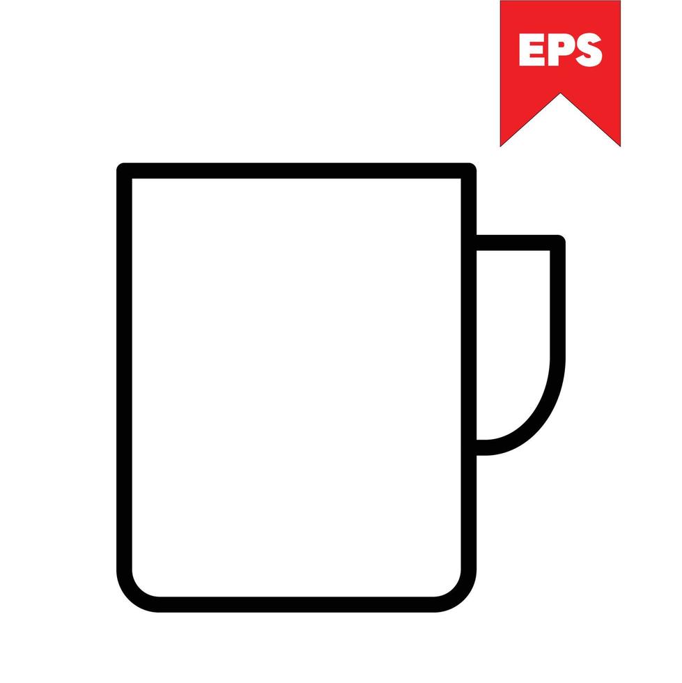 mug icon design vector