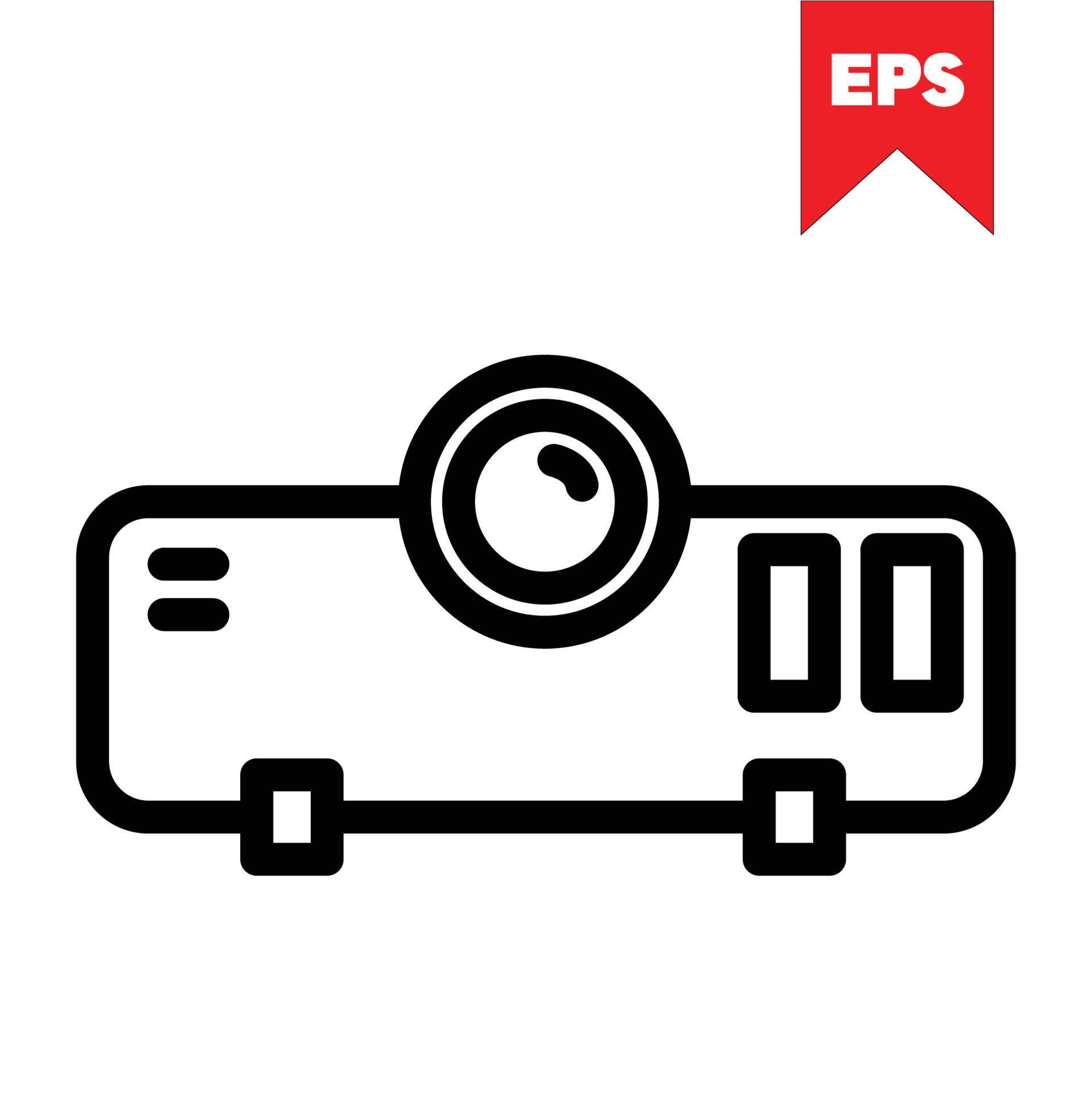 lcd projector icon design 21814836 Vector Art at Vecteezy