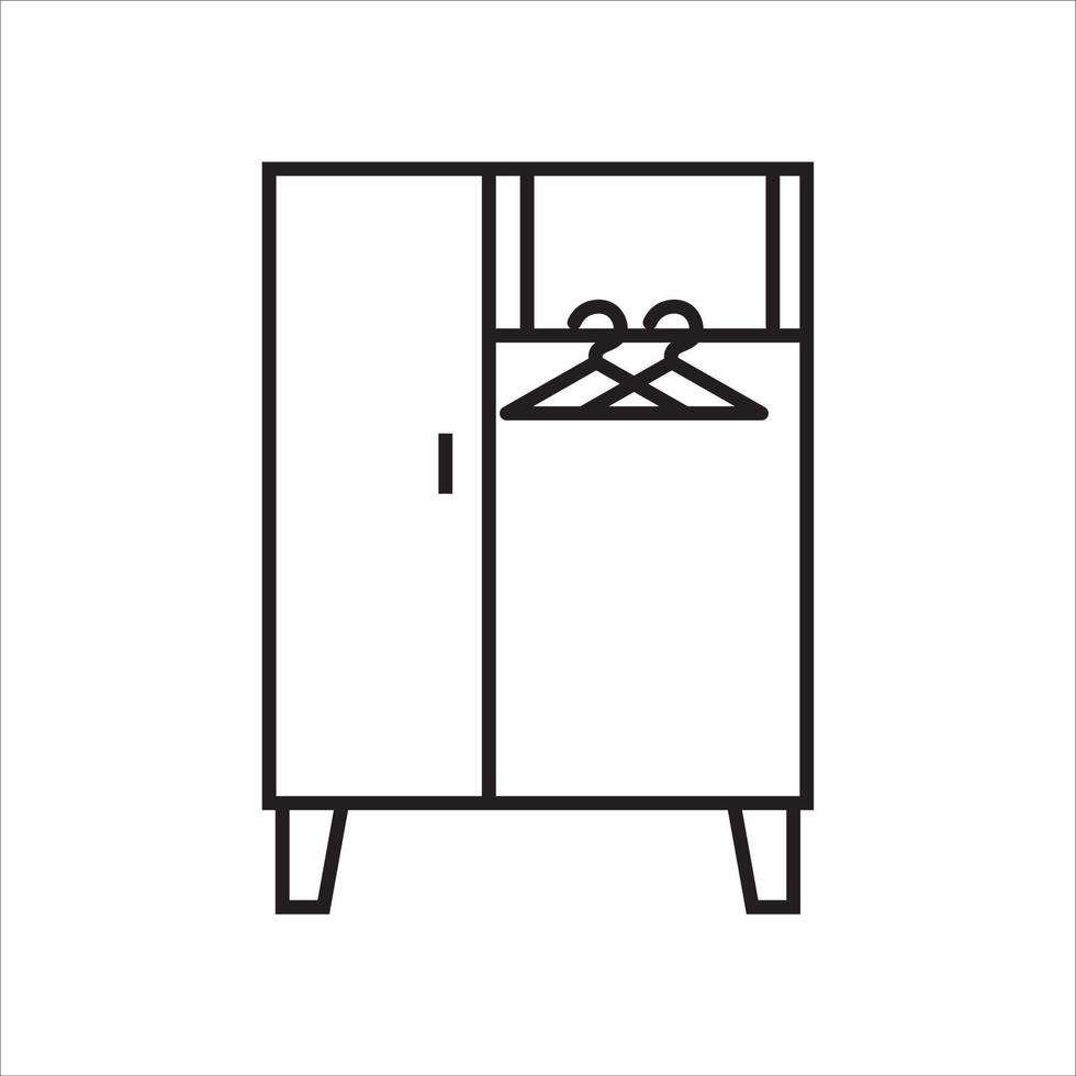 wardrobe icon vector illustration symbol