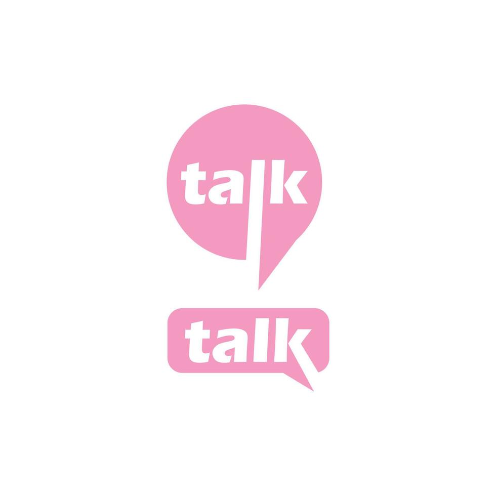 simple talk writing design vector