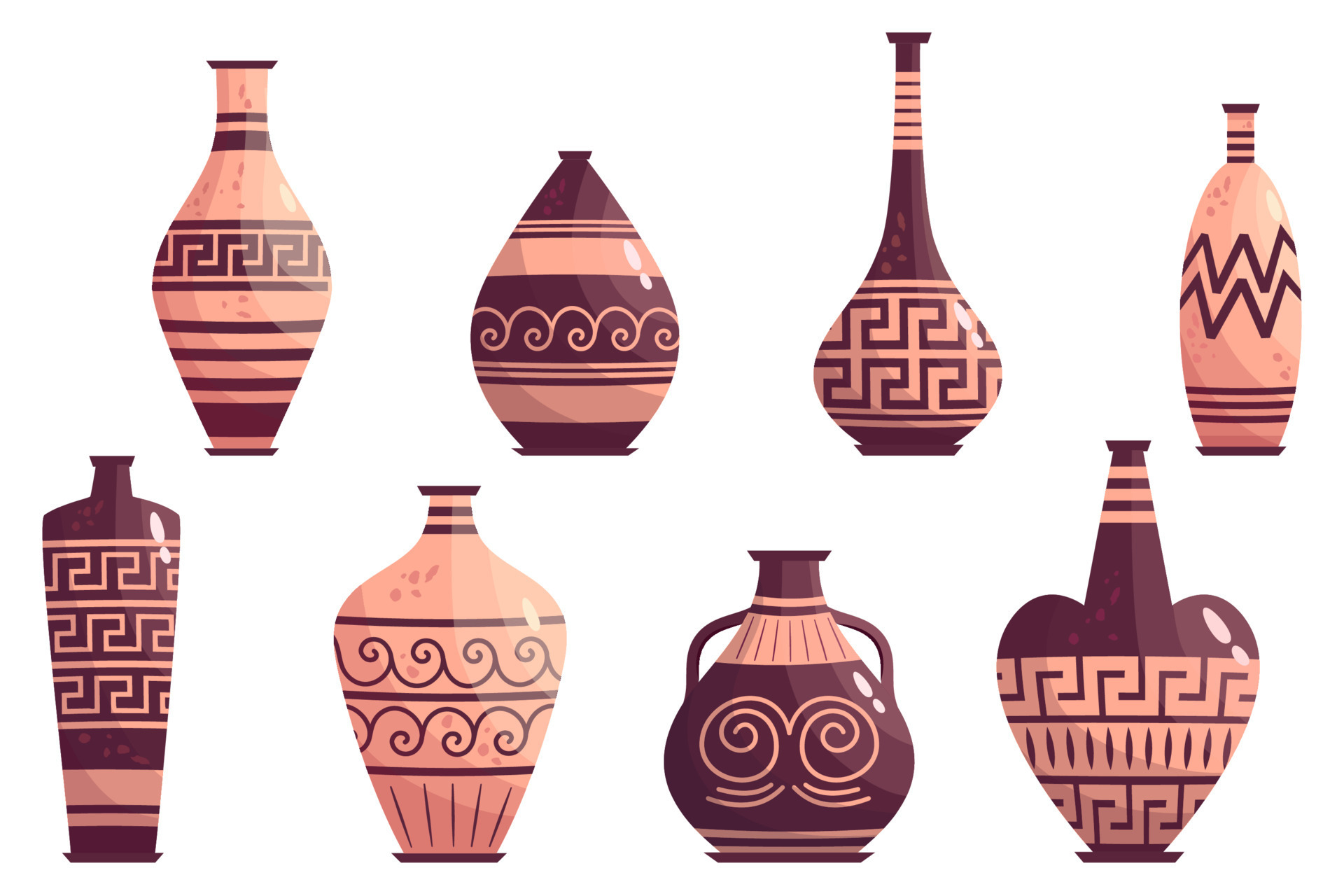 greek-vase-ancient-jar-set-isolated-ceramic-vase-with-greek-symbol