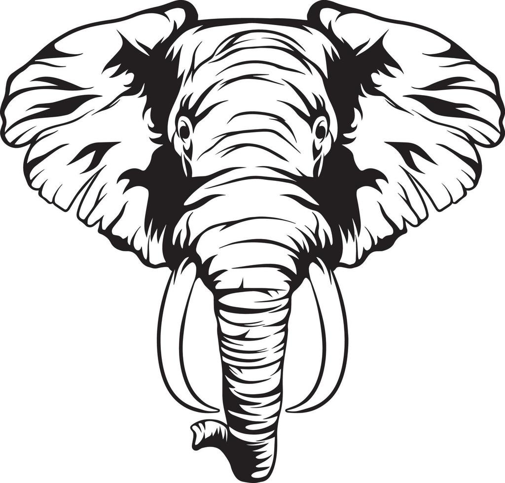 Elephant svg,Elephant cut file,Elephant Vector,Elephant Silhouette