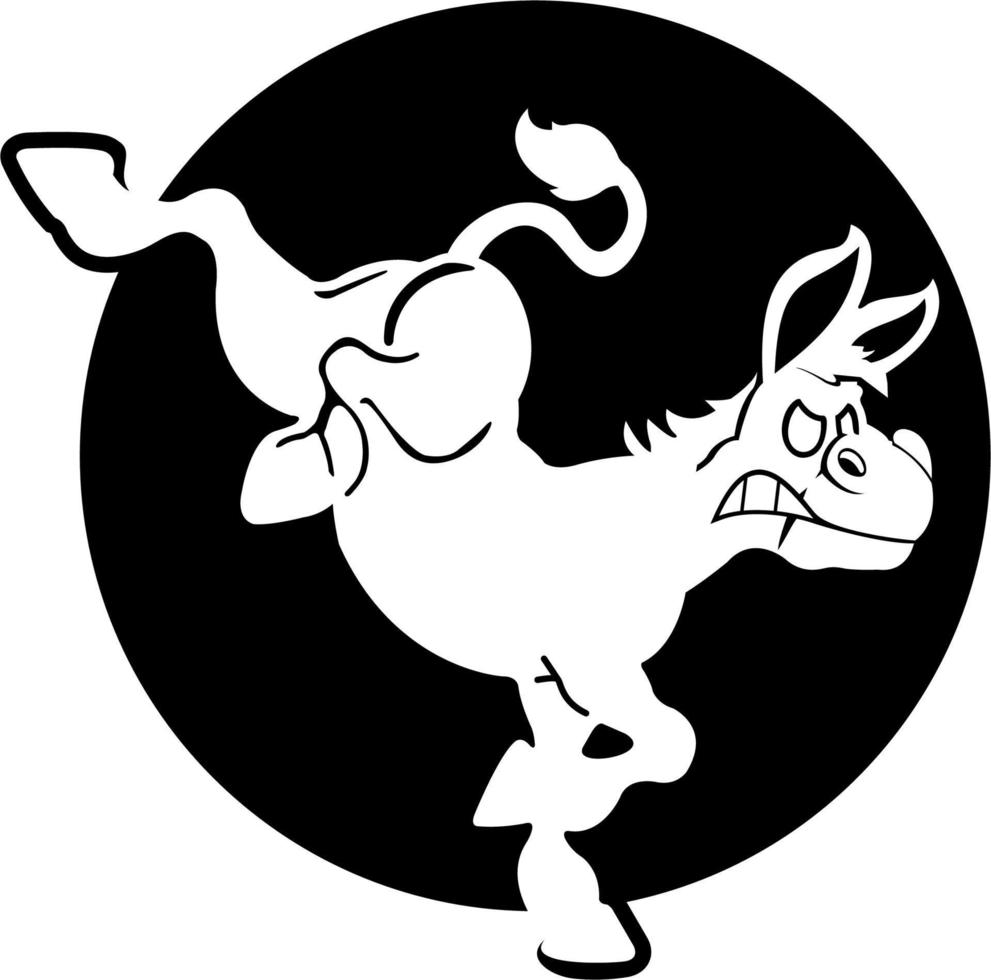 UNIQUE donkey logo vector