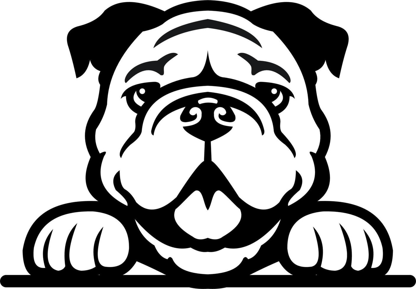 perro sencillo logo vector