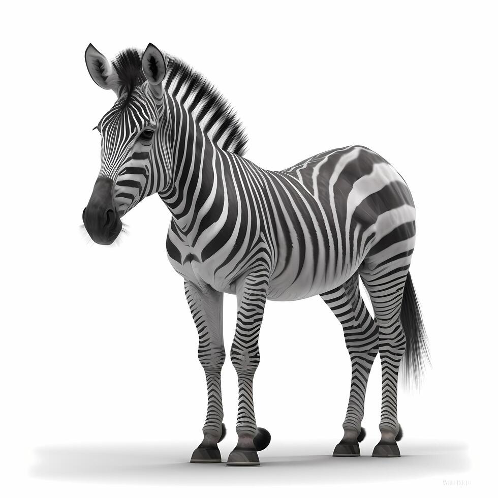 zebra black and white photo